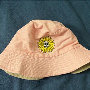 Pink bucket hat